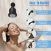 Cascada Filtered Shower Head Black - Detail View