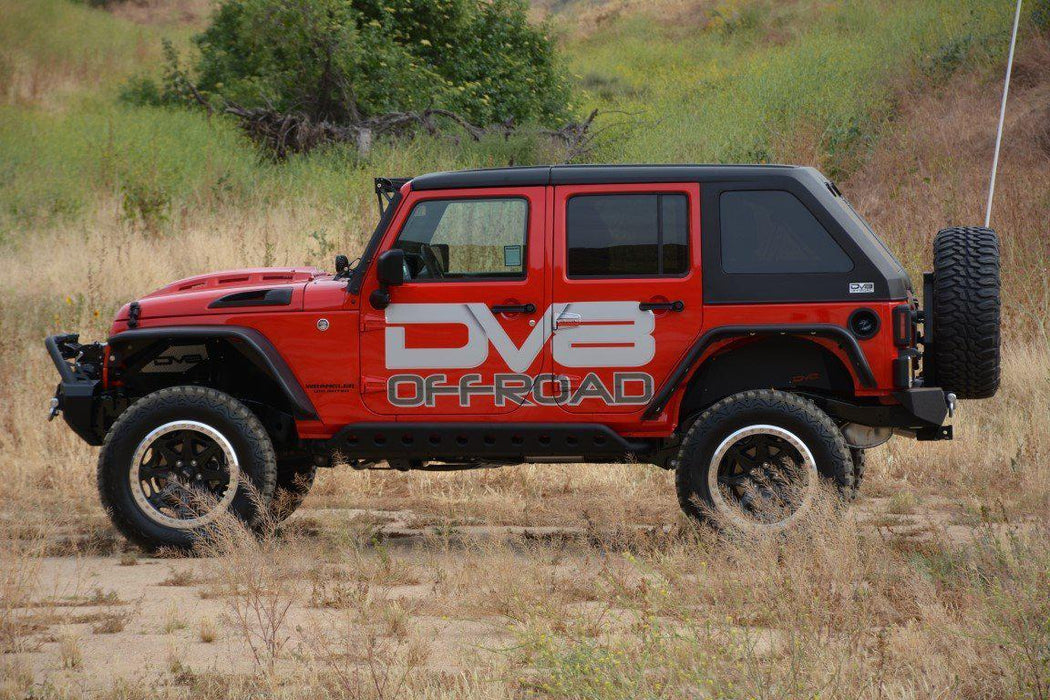 DV8 Offroad 2007-2018 Jeep JK Heat Dispersion Hood – on the trail, image 13 of 15
