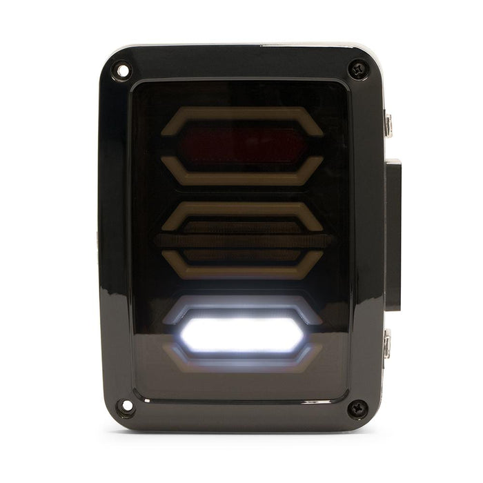 DV8 Offroad 2007-2018 Jeep JK LED Tail Lights – on the trail, image 2 of 8