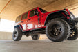 DV8 Offroad 2007-2018 4-Door Jeep Wrangler JK OE Plus Side Steps – installed on vehicle, image 9 of 16