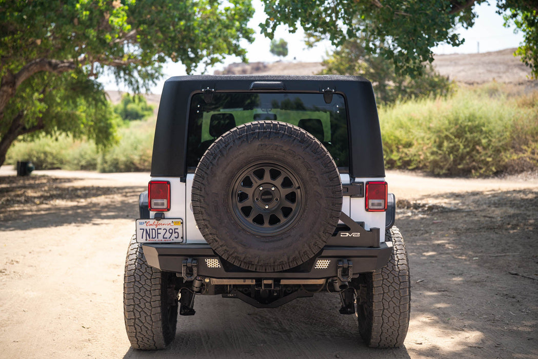 DV8 Offroad 2007-2018 Jeep JK 4-Door Square Back Hard Top – installed on vehicle, image 3 of 8