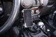 DV8 Offroad 2007-2018 Jeep Wrangler JK Center Console Molle Panels & Device Bridge – installed on vehicle, image 3 of 19