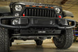 DV8 Offroad 2007-2018 Jeep Wrangler JK Front Skid Plate – installed on vehicle, image 12 of 16