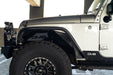 DV8 Offroad 2007-2018 Jeep Wrangler JK Slim Fender Flares – installed on vehicle, image 3 of 17