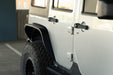DV8 Offroad 2007-2018 Jeep Wrangler JK Slim Fender Flares – installed on vehicle, image 8 of 17