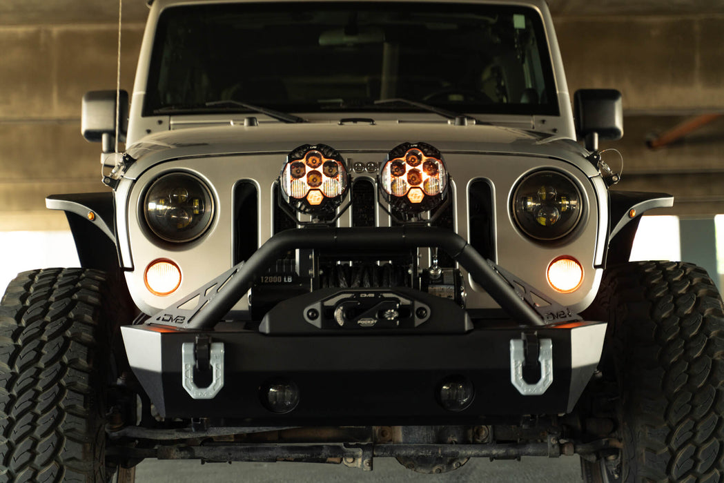 DV8 Offroad 2007-2018 Jeep Wrangler JK Slim Fender Flares – installed on vehicle, image 9 of 17