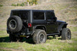 DV8 Offroad 2007-2018 Jeep Wrangler JK Tire Carrier for MTO Bumper – installed on vehicle, image 12 of 20