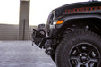 DV8 2007-2026 Jeep Wrangler JK/JL & Gladiator JT FS-1 Series Stubby Front Bumper – installed on vehicle, image 14 of 20