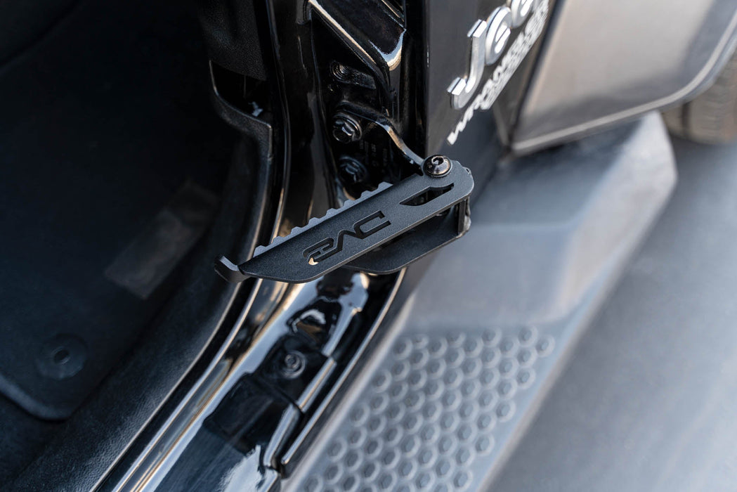 DV8 Offroad 2007-2026 Jeep Wrangler JK/JL & Gladiator JT Foot Pegs – installed on vehicle, image 9 of 15