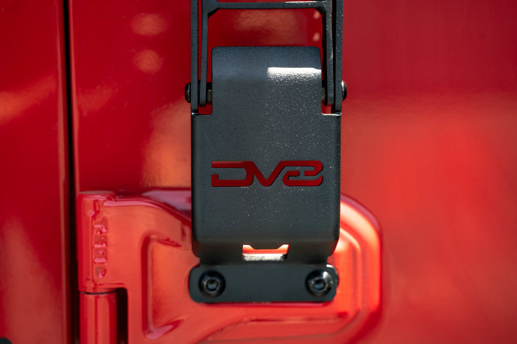 DV8 Offroad 2007-2026 Jeep Wrangler JK/JL & Gladiator JT Hinge Mounted Steps – installed on vehicle, image 12 of 20