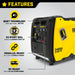 Champion 200992 3650W/4650W Recoil Start Portable Gas Inverter Generator Manufacturer RFB - Detail View