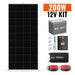 Green Vista Living Rich Solar - 200 Watt Complete Solar Kit - Side View