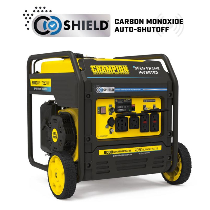 Champion 9000W Open Frame Inverter Generator with CO Shield® - Electric Start - 201067