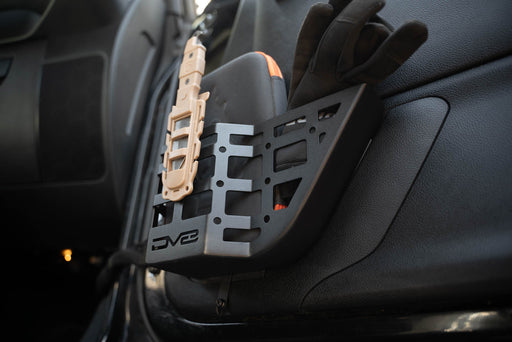 DV8 Offroad 2011-2018 Jeep Wrangler JK Front Door Pocket Molle Panels – installed on vehicle, image 2 of 15