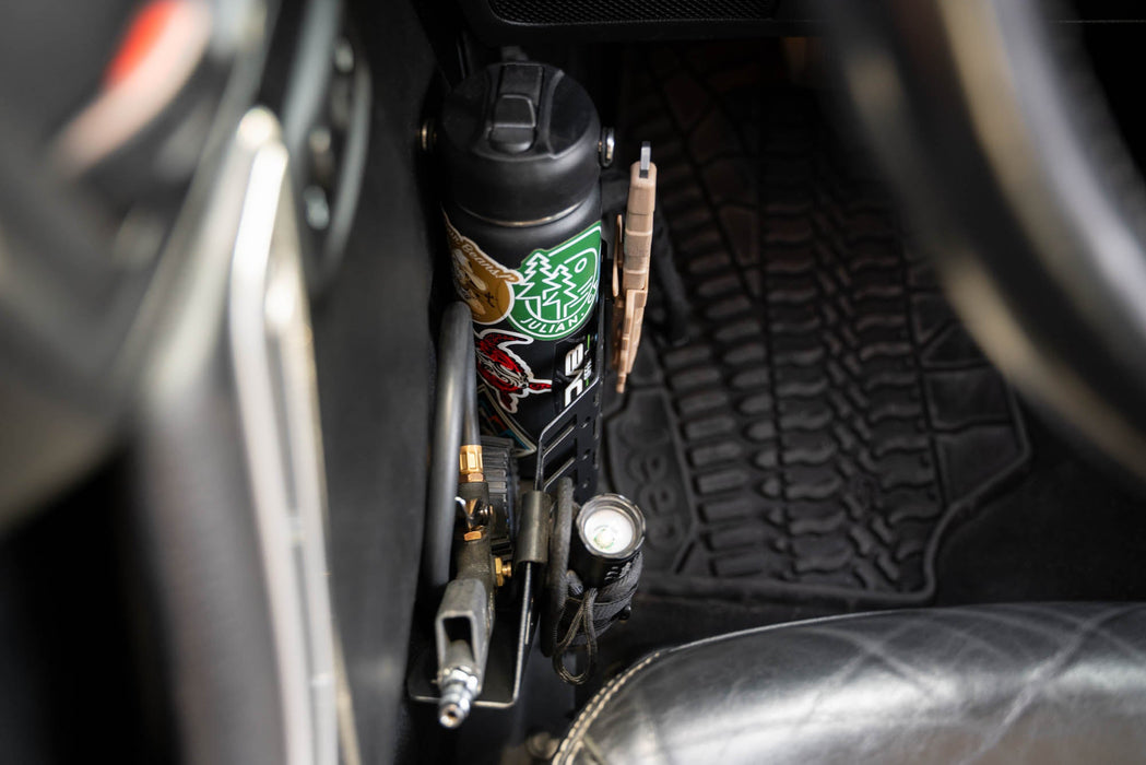 DV8 Offroad 2011-2018 Jeep Wrangler JK Front Door Pocket Molle Panels – installed on vehicle, image 8 of 15