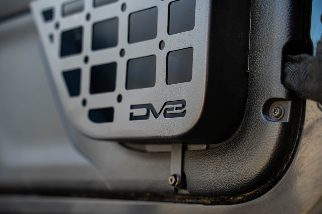 DV8 Offroad 2011-2018 Jeep Wrangler JK Slim Front Door Molle Pockets – installed on vehicle, image 8 of 15