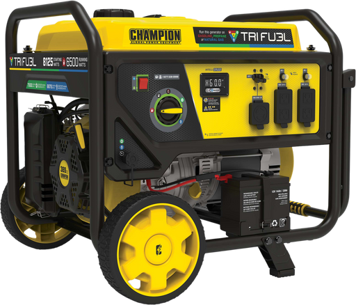 Champion 201169 6500W/8125W Generator Tri-Fuel Gas Propane Natural Gas CO Shield Electric Start New