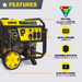 Champion 201169 6500W/8125W Generator Tri-Fuel Gas Propane Natural Gas CO Shield Electric Start New - Detail View