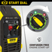 Champion 201183 1850W/2500W Generator Dual Fuel Gas Propane Inverter Low THD CO Shield New - Dimensions