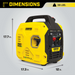 Champion 201183 1850W/2500W Generator Dual Fuel Gas Propane Inverter Low THD CO Shield New - View 9