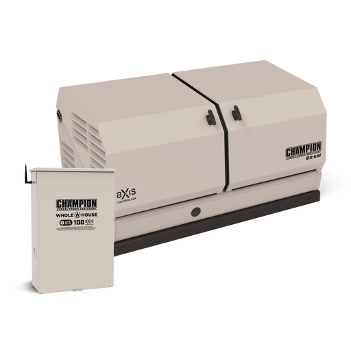Champion 201220 22kW aXis Generator w/100A SE NEMA 3R WHOLE HOUSE aXis ATS