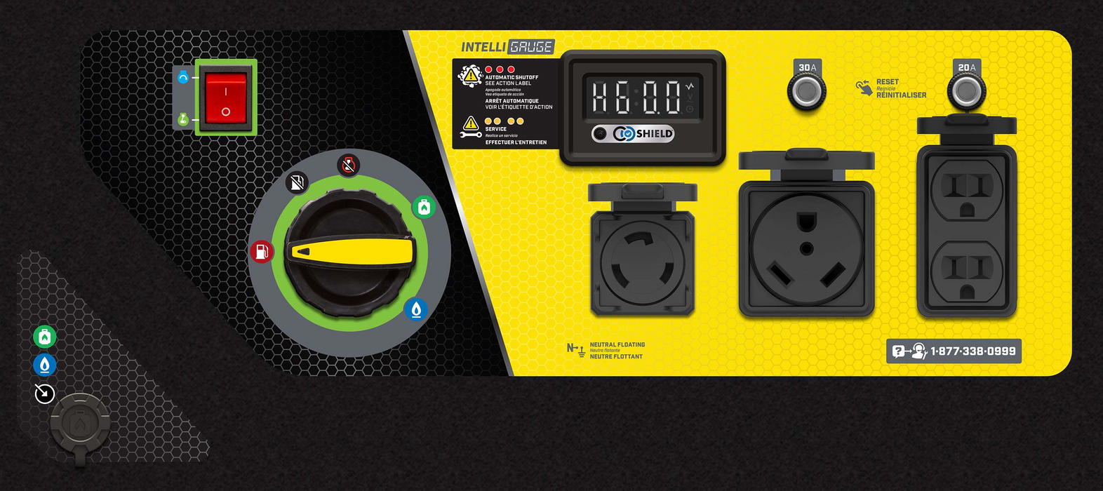 Champion 201223 4000W/5000W Generator Tri-Fuel Gas Propane Natural Gas CO Shield Electric Start New - Lifestyle View