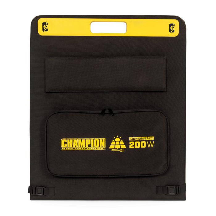 Champion 201247 Solar Panel 200W Foldable Monocrystalline Cells New - Detail View