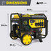 Champion 201281 7500W/9375W Generator Dual Fuel Gas Propane CO Shield Electric Start New - Installation View