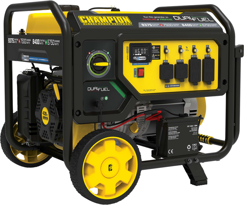 Champion 7500W Dual Fuel Generator Home Backup Kit with 30A Manual Transfer Switch – 201281 + 201192