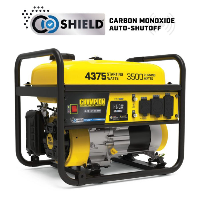 Champion 3500W Portable Generator with CO Shield® - 4375 Starting Watts - 201286