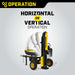 Champion 201312 27-Ton Log Splitter Horizontal/Vertical Full Beam Gas with Auto Return New - Dimensions
