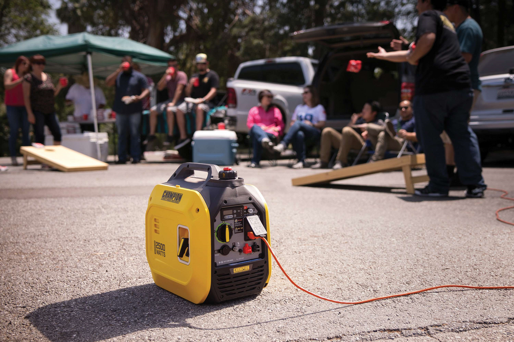 Champion 201317 1850W/2500W Generator Gas Inverter New - Side View