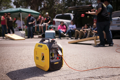 Champion 201317 1850W/2500W Generator Gas Inverter New - Side View