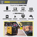 Champion 201318 3500W/4500W Generator Gas Inverter Low THD CO Shield New - Dimensions