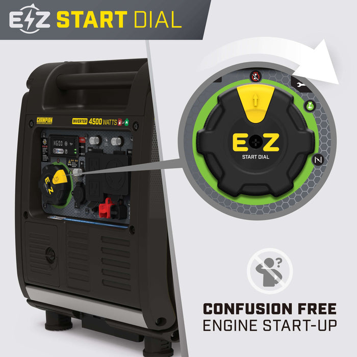 Champion 2001319 3500W/4500W Generator Dual Fuel Inverter Electric Start with CO Shield New - Features