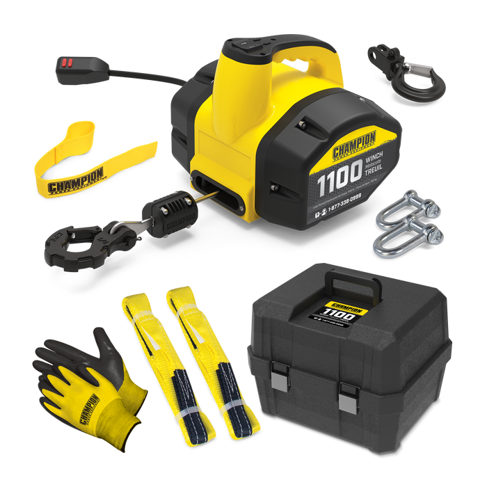 Champion 201371 1100 lb. Portable Winch Kit w/Rigging Kit