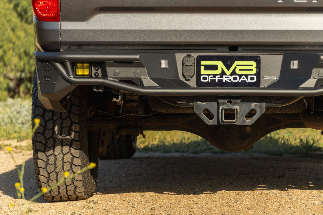 DV8 Offroad 2014-2021 Toyota Tundra Tube Rear Bumper – installed on vehicle, image 5 of 12