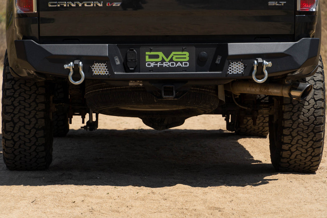 DV8 Offroad 2015-2022 Chevy Colorado & GMC Canyon MTO Rear Bumper – installed on vehicle, image 8 of 12