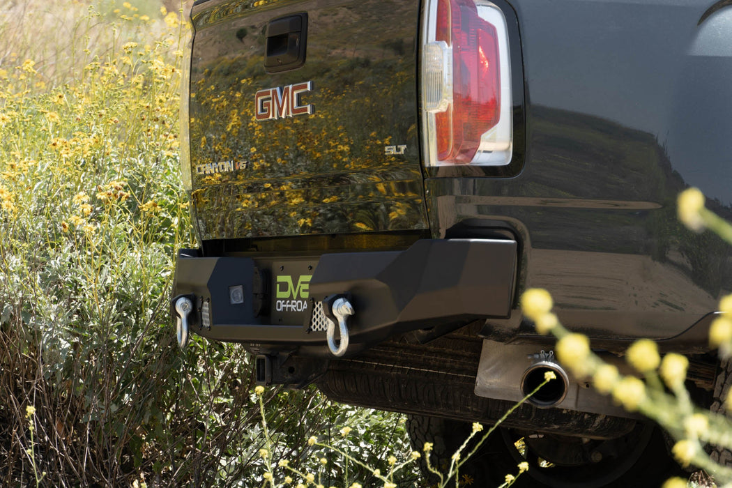 DV8 Offroad 2015-2022 Chevy Colorado & GMC Canyon MTO Rear Bumper – installed on vehicle, image 3 of 12