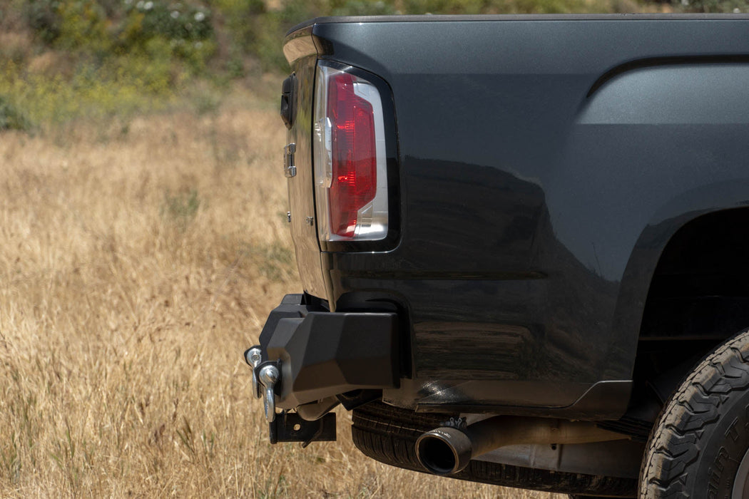 DV8 Offroad 2015-2022 Chevy Colorado & GMC Canyon MTO Rear Bumper – installed on vehicle, image 5 of 12