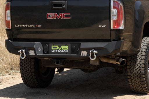 DV8 Offroad 2015-2022 Chevy Colorado & GMC Canyon MTO Rear Bumper – installed on vehicle, image 2 of 12