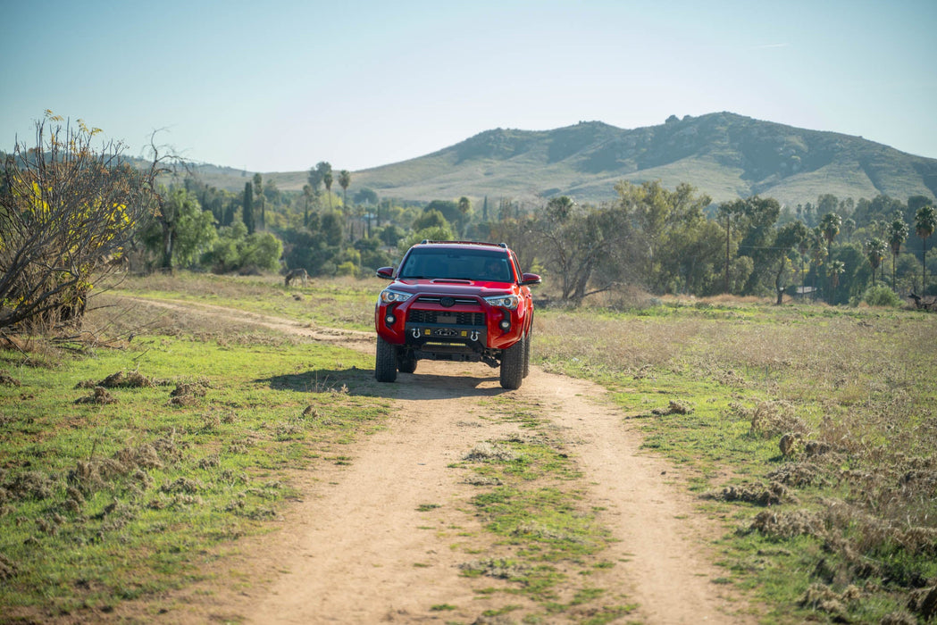DV8 Offroad 2014-2024 Toyota 4Runner Centric Series Winch Front Bumper – installed on vehicle, image 5 of 16