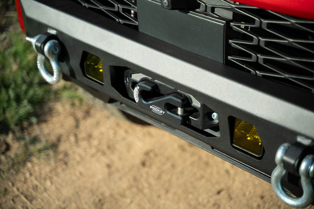 DV8 Offroad 2014-2024 Toyota 4Runner Centric Series Winch Front Bumper – installed on vehicle, image 6 of 16
