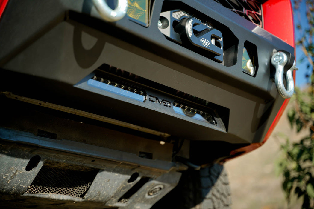 DV8 Offroad 2014-2024 Toyota 4Runner Centric Series Winch Front Bumper – installed on vehicle, image 7 of 16