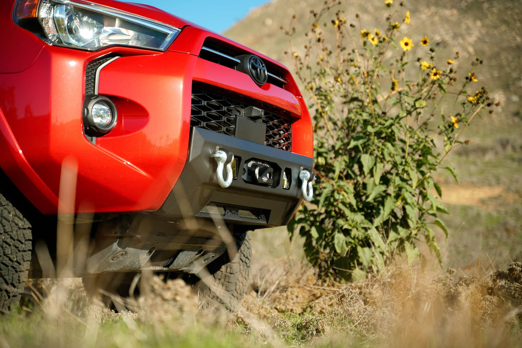 DV8 Offroad 2014-2024 Toyota 4Runner Centric Series Winch Front Bumper – installed on vehicle, image 9 of 16