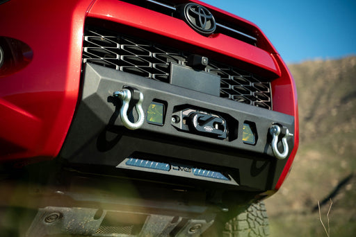 DV8 Offroad 2014-2024 Toyota 4Runner Centric Series Winch Front Bumper – installed on vehicle, image 2 of 16