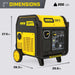 Champion 201407 9000W/11000W Generator Gas Inverter 50 Amp Low THD CO Shield Remote Start New - Features
