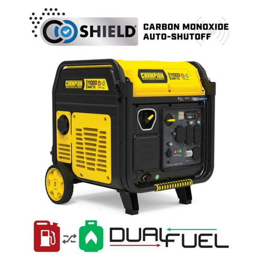 Champion 11000W Dual Fuel Inverter Generator with CO Shield® - Electric Start - 201417