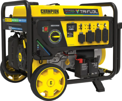 Champion 10,000W Tri Fuel Generator Home Backup Kit with 50A Manual Transfer Switch – 201438 + 201193