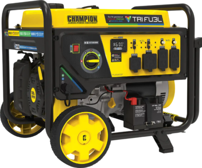 Champion 10,000W Tri Fuel Generator Home Backup Kit with 50A Manual Transfer Switch – 201438 + 201193